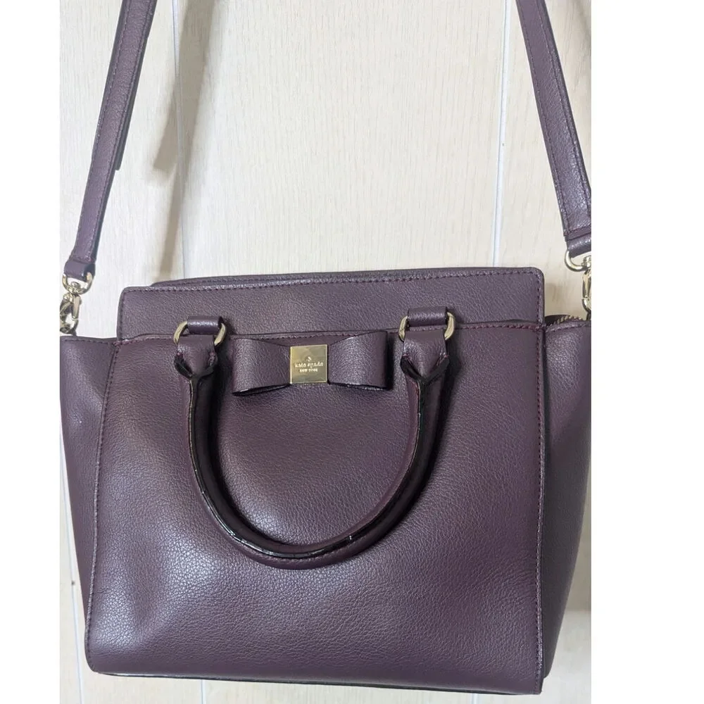 Kate Spade plum Purple Renny Drive Allyn handbag crossbody purse